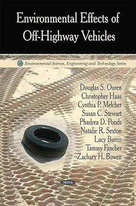 environmental effects of off highway vehicles 1st edition douglas s. ouren 1606929364, 978-1606929360