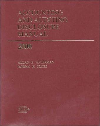 accounting and auditing disclosure manual 2000 2000 edition allan b afterman 0791337626, 9780791337622