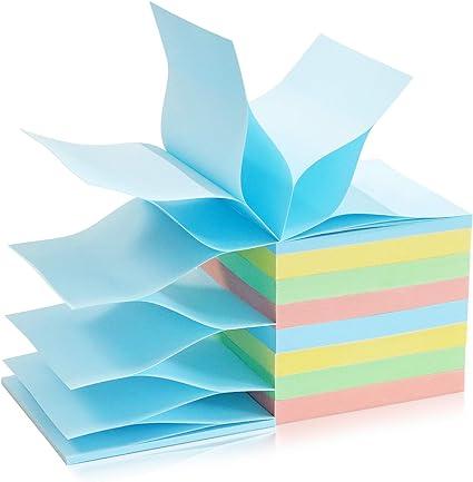 phthdoty 8 pads pop up sticky notes 3x3 refills pastel colors  phthdoty b088r4whhv