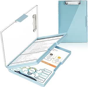 ILUO LIFE Clipboard With Storage Heavy Duty Clip Boards 8.5x11