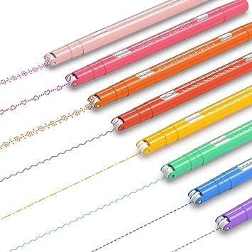 aechy colored curve pens for note taking 5 different curve shapes  aechy b09v7rf4vw