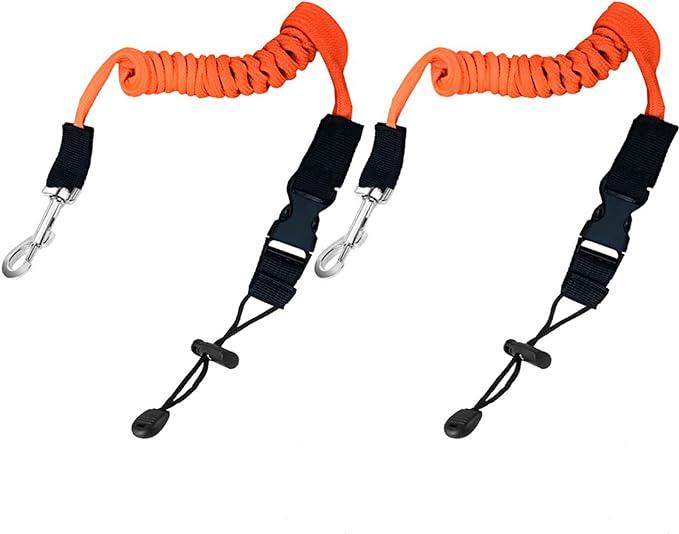 kuou 2pcs kayak paddle rope canoeing accessories with adjustable belt leash  kuou ?b08lkcwc8h
