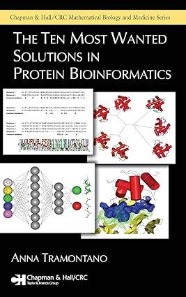 the ten most wanted solutions in protein bioinformatics 1st edition anna tramontano 1584884916, 978-1584884910