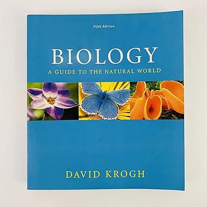biology a guide to the natural world 5th edition david krogh 0321616553, 978-0321616555