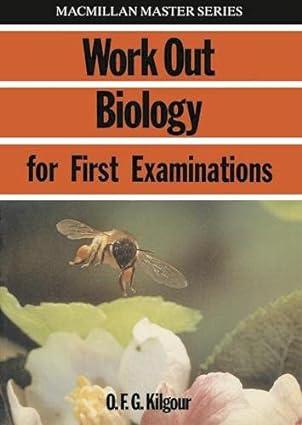 work out biology 'o' level and gcse 1st edition o.f.g. kilgour 0333376099, 978-0333376096