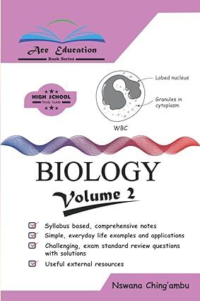 ace education biology volume 2 1st edition ron pickering nswana ching'ambu 8493124334, 978-8493124334