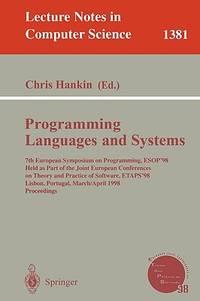 programming languages and systems lecture notes in computer science1381 1st edition hankin, chris 3540643028,