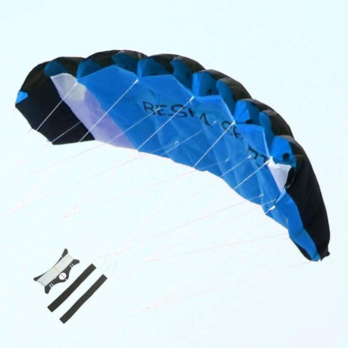 besra huge 74inch dual line parachute stunt kite with flying tools  besra b083zvzz97