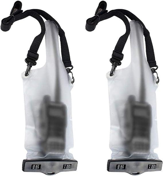 xydz waterproof bag portable walkie talkie holster holder 2 pack  xydz b08l3mvvlm