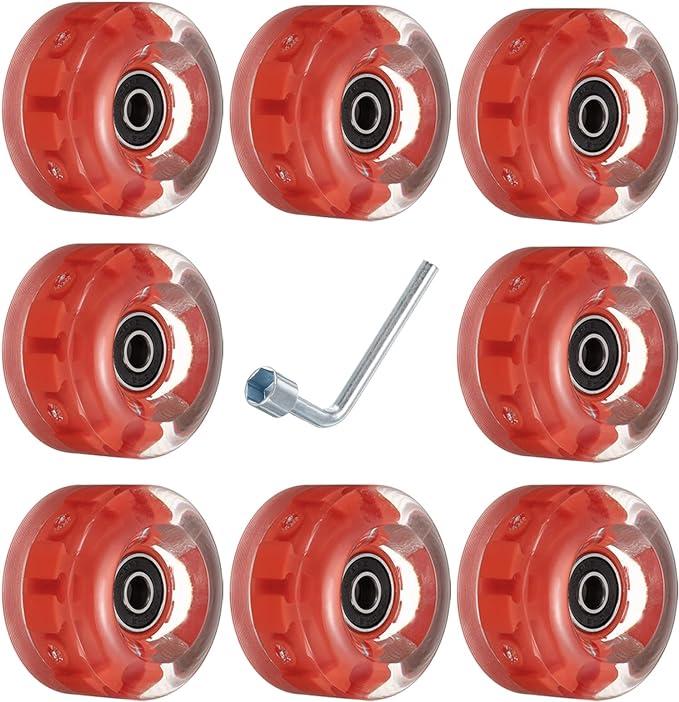 patikil 32 x 58mm roller skate wheels with bearings skating skateboard 8 pack  patikil b0bfnj5f38