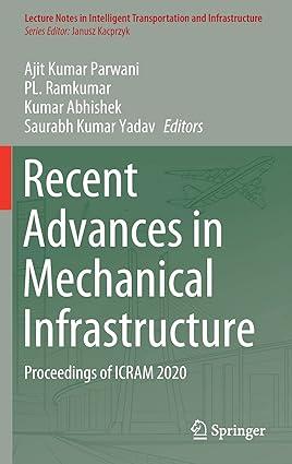 recent advances in mechanical infrastructure proceedings of icram 2020 1st edition ajit kumar parwani, pl.