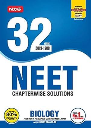 neet chapterwise solutions biology 2019-1988 1st edition mtg editorial board 9389167027, 978-9389167023