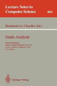 static analysis lecture notes in computer science 1st edition charlier, 3540584854, 9783540584858