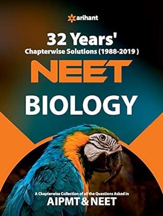 32 years chapterwise solutions cbse aipmt and neet biology 1988-2019 1st edition arihant experts 9313196344,