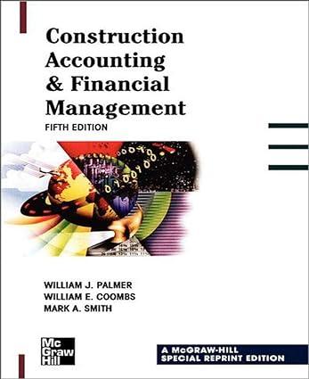 construction accounting and financial management 5th edition palmer, coombs,  smith, mark 007135963x,