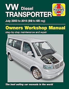 vw diesel transporter july 2003 to 2015 owners workshop manual step by step maintenance and repair 2nd