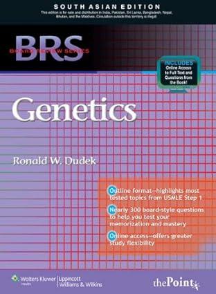 brs genetics 1st edition dudek 8184733054, 978-8184733051