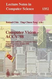 computer vision accv98 third asian conference on computer vision hong kong china january 8-10 1998