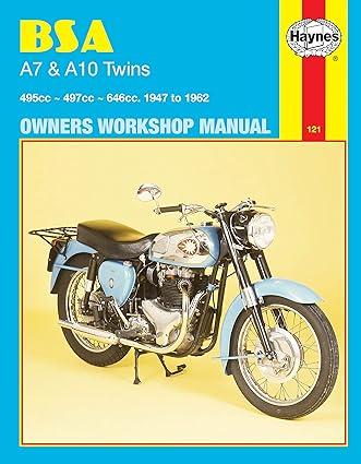 bsa a7 and a10 twins owners workshop manual  1947 - 1962 1st edition haynes 0856961213, 978-0856961212