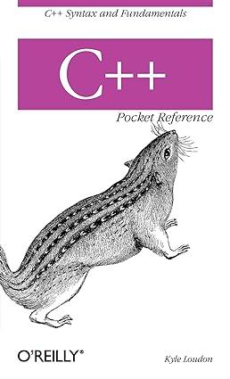 c++ pocket reference 1st edition kyle loudon 0596004966, 978-0596004965
