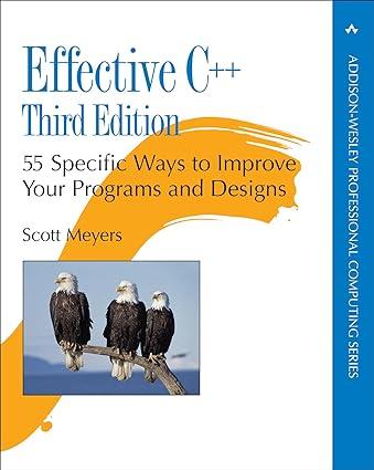 effective c++ 55 specific ways to improve your programs and designs 3rd edition scott meyers 0471552011,