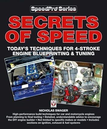 Secrets Of Speed Todays Techniques For 4 Stroke Engine Blueprinting And Tuning