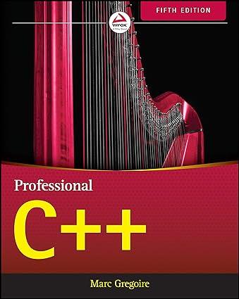 professional c++ 5th edition marc gregoire 1119695406, 978-1119695400