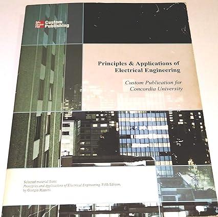 principles and applications of electrical engineering 5th edition giorgio rizzoni 0073220337, 978-0073220338