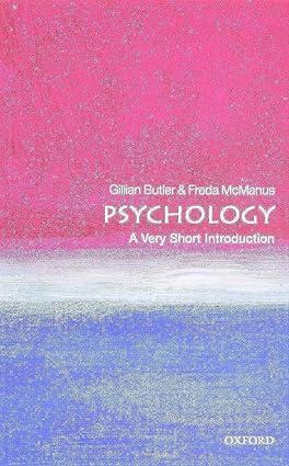 psychology a very short introduction 2nd edition freda mcmanus, gillian butler 0199670420, 978-0199670420