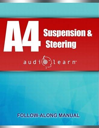 a4 suspension and steering 1st edition audiolearn content team b086ppch45, 979-8633297133