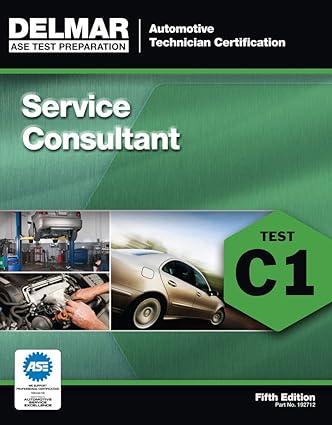 c1 service consultant 5th edition delmar 1111127123, 978-1111127121