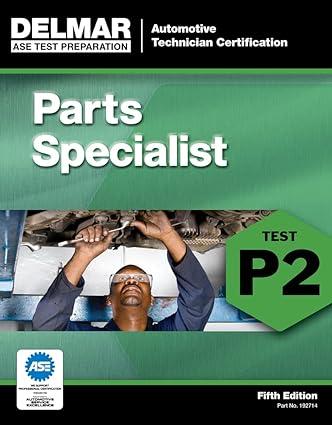 p2 test parts specialist 5th edition delmar 111112714x, 978-1111127145