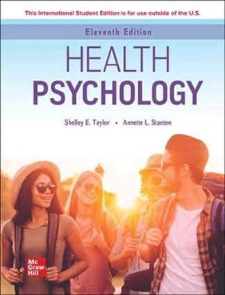 health psychology 11th edition shelley e. taylor 126057539x, 978-1260575392