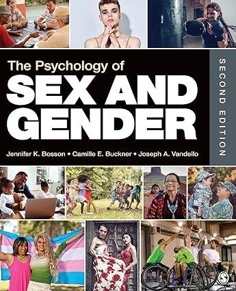 the psychology of sex and gender 2nd edition jennifer katherine bosson, camille e. buckner, joseph alan