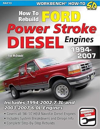 how to rebuild ford power stroke diesel engines 1994-2007 1st edition bob mcdonald 1934709611, 978-1934709610