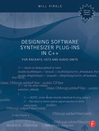 designing software synthesizer plug-ins in c++ 1st edition will c. pirkle 1138787078, 978-1138787070