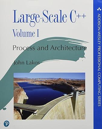 large scale c++ process and architecture volume 1 1st edition john debbie lafferty, john lakos, john fuller