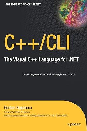 c++ cli the visual c++ language for .net 1st edition gordon hogenson 1590597052, 978-1590597057