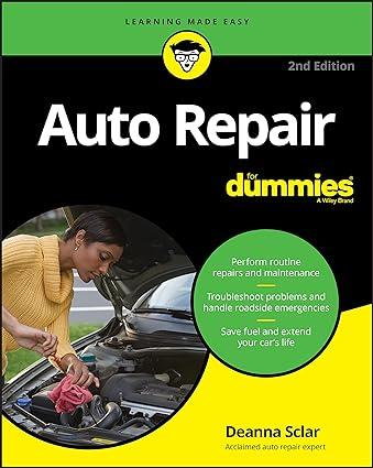 auto repair for dummies 2nd edition deanna sclar 1119543614, 978-1119543619
