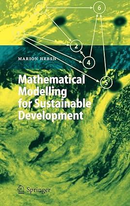 mathematical modelling for sustainable development environmental science and engineering 1st edition marion