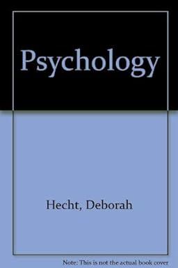 psychology 1st edition inc. barcharts, deborah hecht 1572220376, 978-1572220379