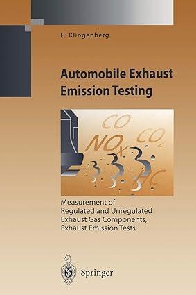 automobile exhaust emission testing measurement of regulated and unregulated exhaust gas components exhaust