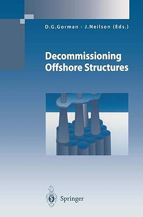 decommissioning offshore structures 1997 edition d.g. gorman 3540762132, 978-3540762133