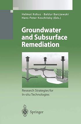 groundwater and subsurface remediation 1st edition helmut kobus 3540609164, 978-3540609162