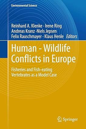 human wildlife conflicts in europe fisheries and fish eating vertebrates as a model case 2013 edition
