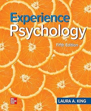 experience psychology 5th edition laura king 1260714594, 978-1260714593