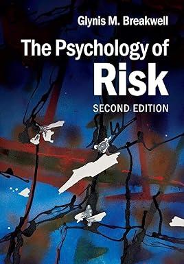 the psychology of risk 2nd edition glynis m. breakwell 110760270x, 978-1107602700