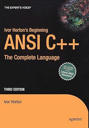 ivor hortons beginning ansi c++ the complete language 3rd edition ivor horton 1590592271, 978-1590592274