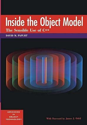 inside the object model the sensible use of c++ 1st edition david m. papurt 0132073668, 978-0132073660