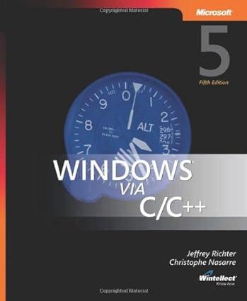 windows via c/c++ 5th edition jeffrey m. richter, christophe nasarre, mark russinovich 0735624240,
